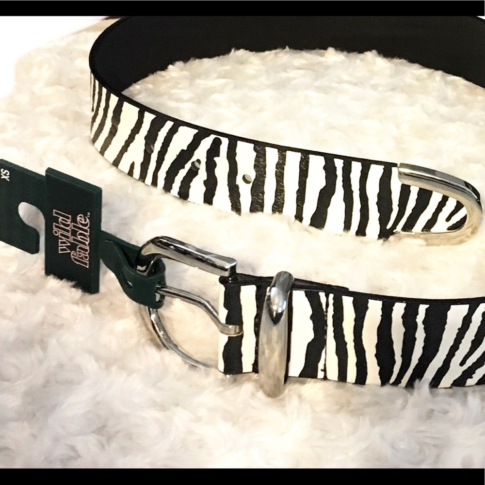 WILD FABLE zebra print belt size S, NWT - Picture 3 of 3